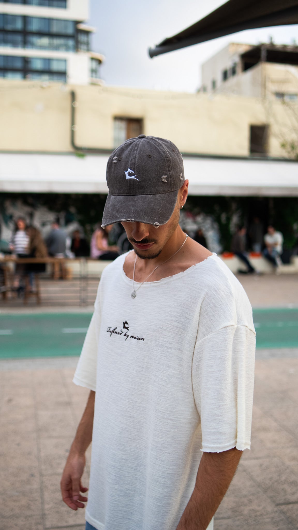 כובע קלארו משופשף חום