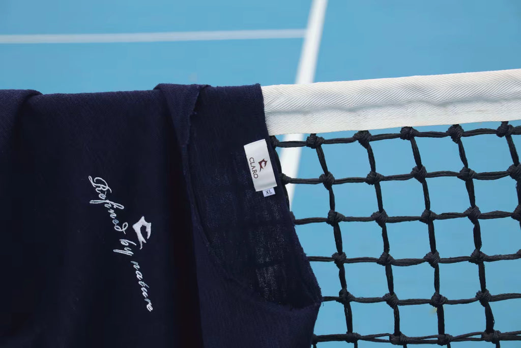 חולצת קלארו כחולה קצרה