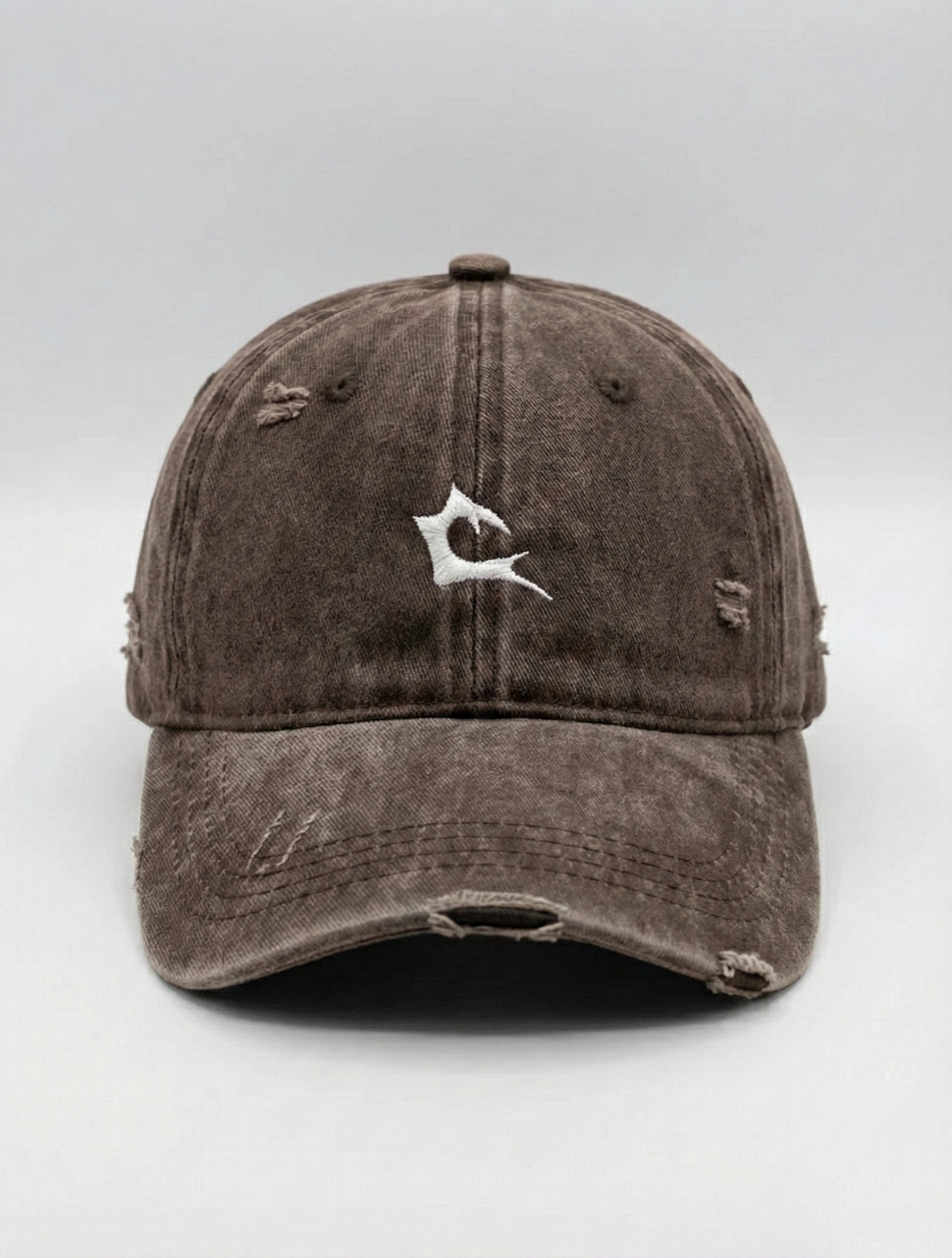 כובע קלארו משופשף חום