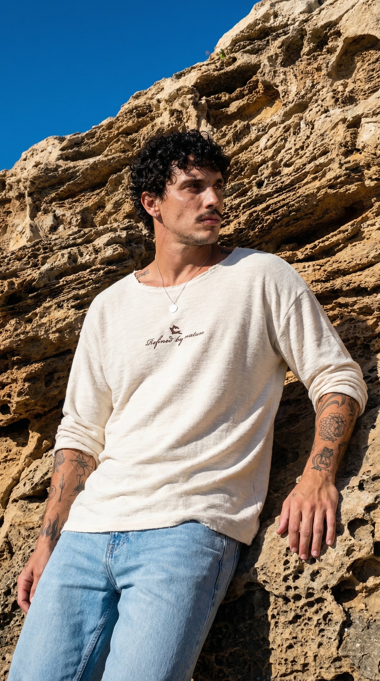 חולצת קלארו לבנה ארוכה