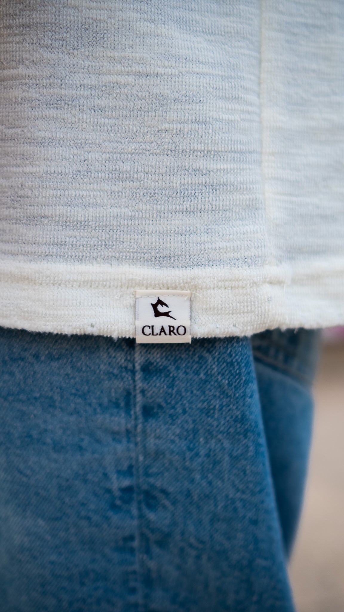 חולצת קלארו לבנה ארוכה