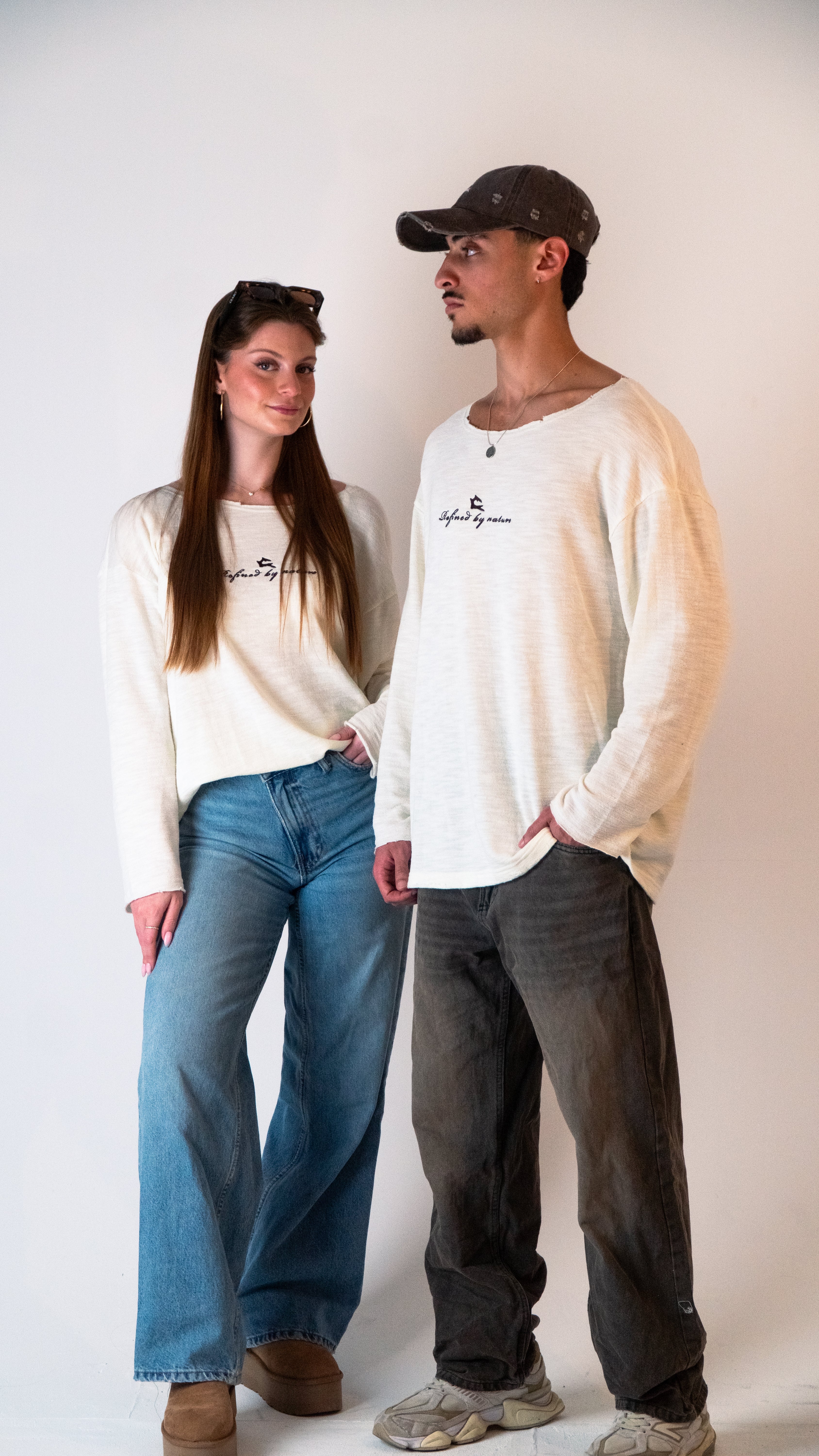 חולצת קלארו לבנה ארוכה