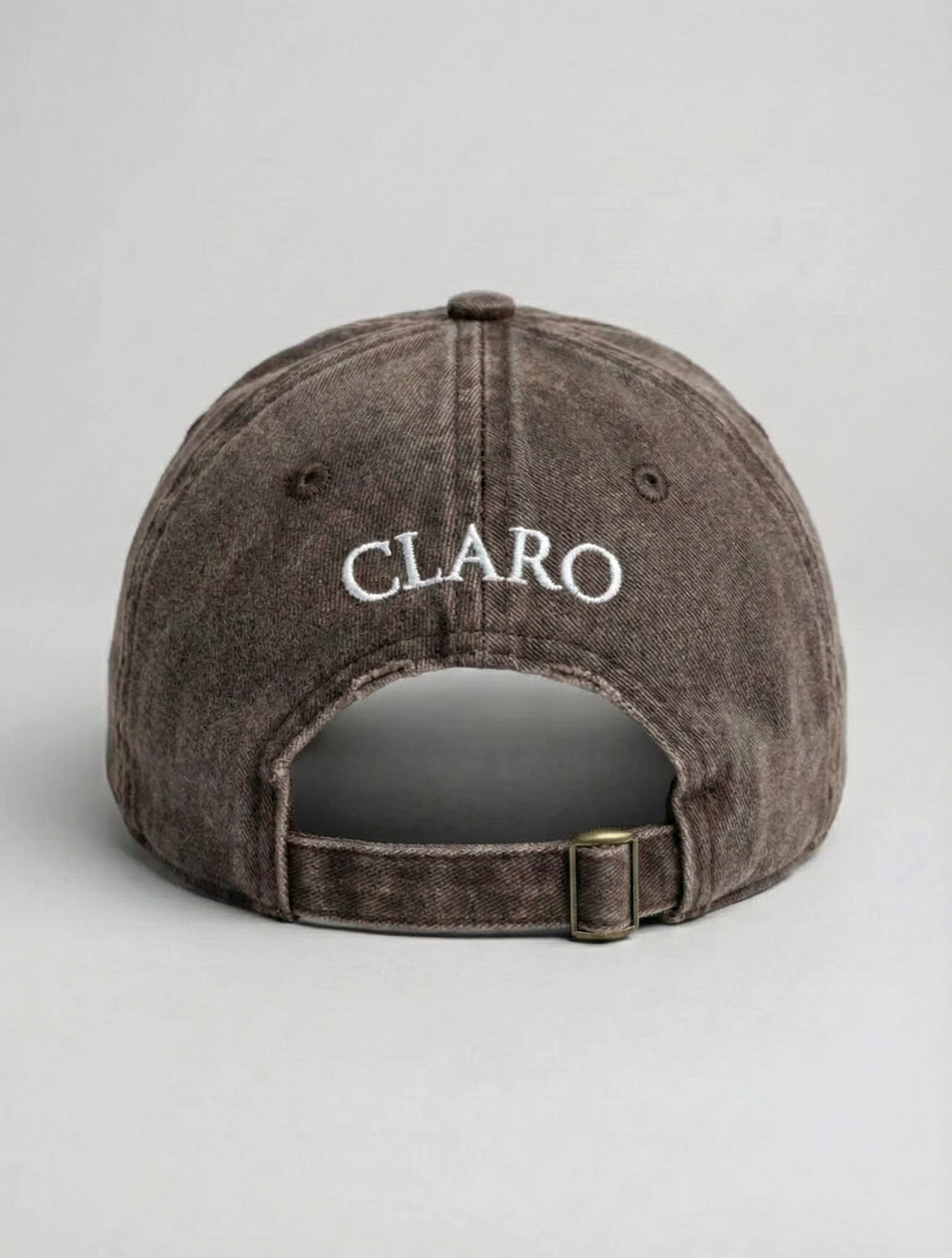 כובע קלארו משופשף חום