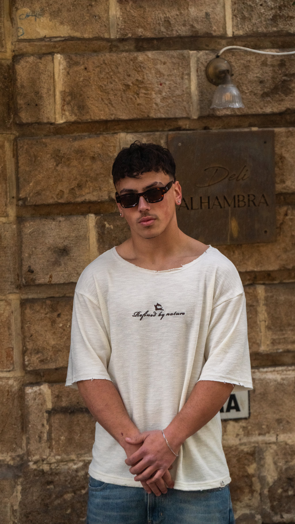 חולצת קלארו לבנה קצרה