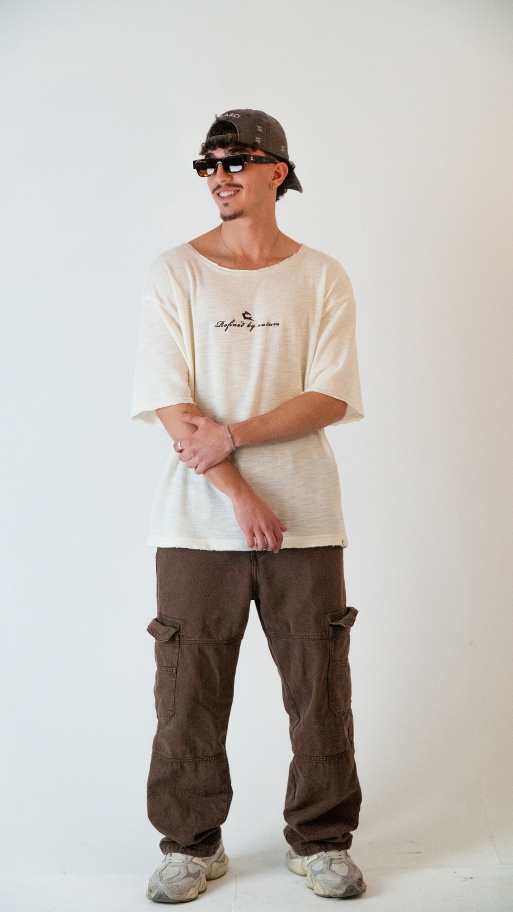 חולצת קלארו לבנה קצרה