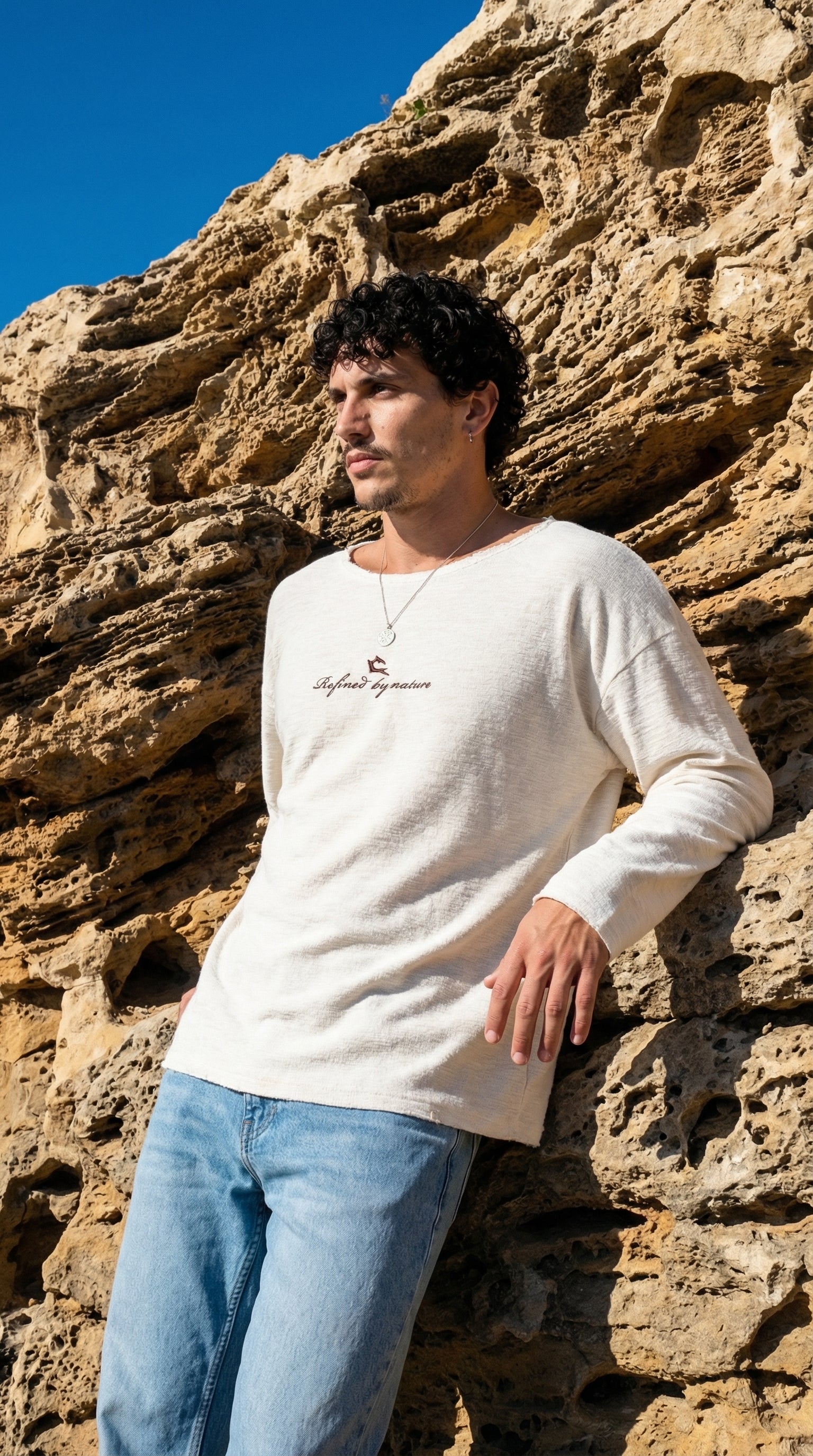 חולצת קלארו לבנה ארוכה