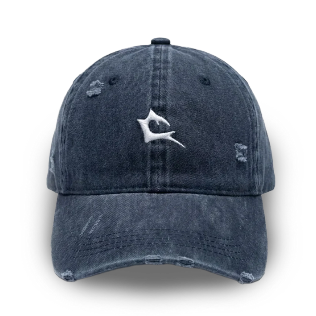 כובע קלארו משופשף כחול נייבי